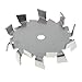 PGFUN 304 Stainless Steel Dispersing Disc 30-500mm/1.2-19.7 inch Dispersion Impeller High Speed Dispersing Machine Blade Paddle Impeller with 8mm Shaft Hole (Dia 60mm/2.4