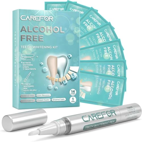 Image of Teeth Whitening Strips Kit Enamel-Safe Effectively 14 White Strips & 1 Pen | Fast-Acting Tooth Whitening In 30 Minutes, Non-Slip Dry & Ultra-Thin, Remove Coffee Stains, 7 Treatments Brighter 4+ Shades