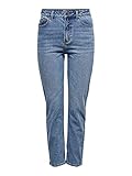 zara paris opera 5-Pocket-Style ONLY Female Straight Fit Jeans ONLEmily Life HW Ankle 2830Medium Blue Denim