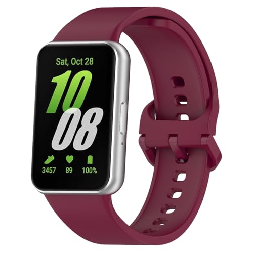 BexidoIera Watch Strap Compatible with Samsung Galaxy Fit 3 Adjustable Soft Sport Silicone Replacement Band Wristband Bracelet for Galaxy Fit 3 SM-R390