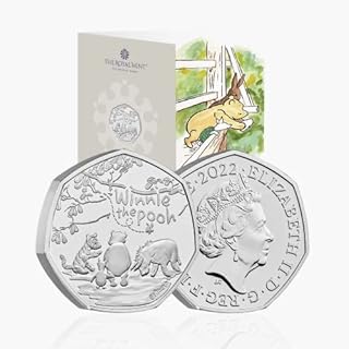 CrawleyCoins 2022 Winnie the Pooh and Friends 50p Brilliant Uncirculated Coin Mint Sealed Pack