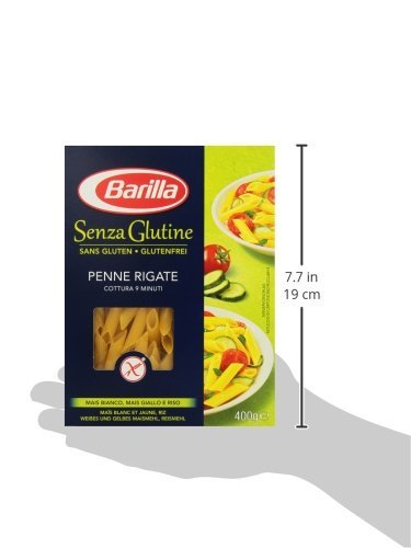 Barilla Penne Rigate Pasta gluten 400g (Lot de 3)
