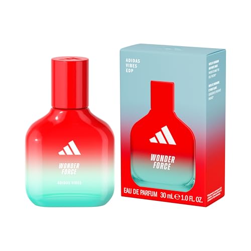 adidas Vibes Wonder Force Eau de Parfum, Per tutti. Entusiasta e Solare, Profumo a lunga durata, Rabarbaro e Muschio Bianco 30 ml