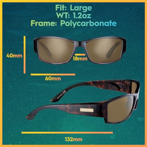 Óculos de sol polarizados Flying Fisherman Razor com bloqueador UV AcuTint para pesca e esportes ao