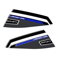 Labelbike - 2 Autocollants 3D En Résine Gel Protections De Carters Moto Compatibles Avec Yamaha Mt09 Et Mt-09 SP 2021-2023 Bleu