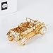 Matashi 24K Gold Plated Crystal Studded Vintage Car Ornament - Classic Home Decor - Desktop Decoration Showpiece - Father's Day, Holiday, Birthday Gift for Dad, Brother, Friends, Super Dad