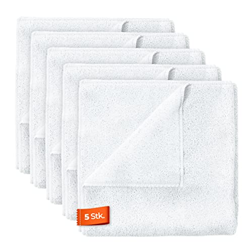 ADBL Lea Ledertuch (5 STK.) - Mikrofasertuch zur Reinigung und Pflege von Lederoberflächen - Auto Leather Cleaner Lederpflege Lederreiniger | 40x40cm
