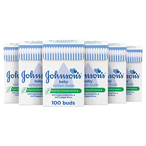 Johnson's Baby Cotton Buds 100s (Pack of 12)