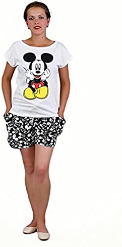 Women Sleepwear Pajamas Cotton sleep wear set Top/Shorts lingerie night dress (M)