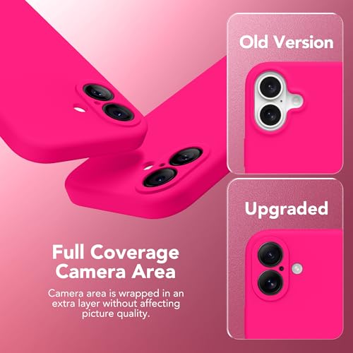 SuydanBox Magnetic for iPhone 17 Case, Compatible with MagSafe, [Full Camera Protection][Screen Protector] Silicone Shockproof Protective Phone Case for iPhone 17 6.3", Hot Pink by SuydanBox - Image 7