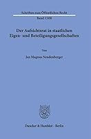 Der Aufsichtsrat in Staatlichen Eigen- Und Beteiligungsgesellschaften 3428184823 Book Cover