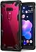 Ringke [Fusion-X] Compatible with HTC U12 Plus Case Ergonomic Transparent [Military Drop Tested Defense] Hard PC Back TPU Bumper Impact Resistant Shock Absorbent Cover for HTC U 12 Plus - Black