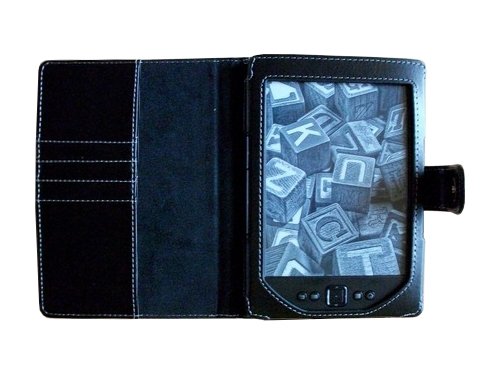 Navitech Custodia Nera in Ecopelle per Kindle Wi-Fi,6"E Ink Display Amazon 4G Version E-Reader (!!! Vecchia Generazione, Non Adatto al Modello 2014 !!!) - Image 4