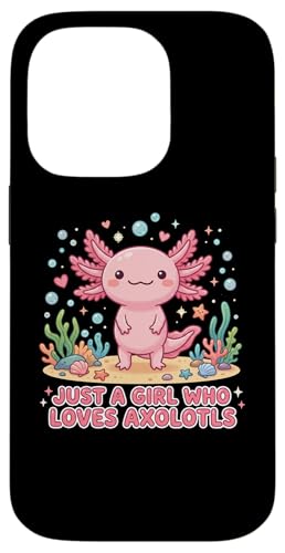 Axolotl Kawaii Just A Girl Who Loves Axolotls �X�}�z�P�[�X iPhone 14 Pro �p
