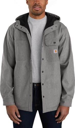 Carhartt Men's Rain Defender® Relaxed Fit Heavyweight Hooded Shirt Jac,...