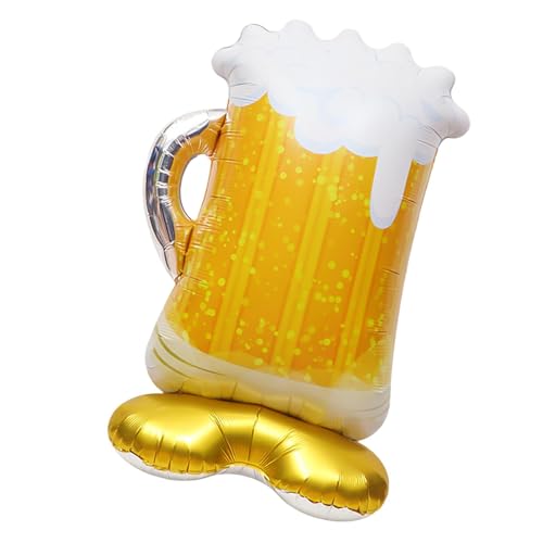 サボテンバルーン、ビールバルーン | サボテン パイナップル ビール マグ ホイルバルーン - 巨大な風船パーティーデコレーション、タコスパーティーデコレーション、子供、男性、女性、メキシコがテーマのパーティー用