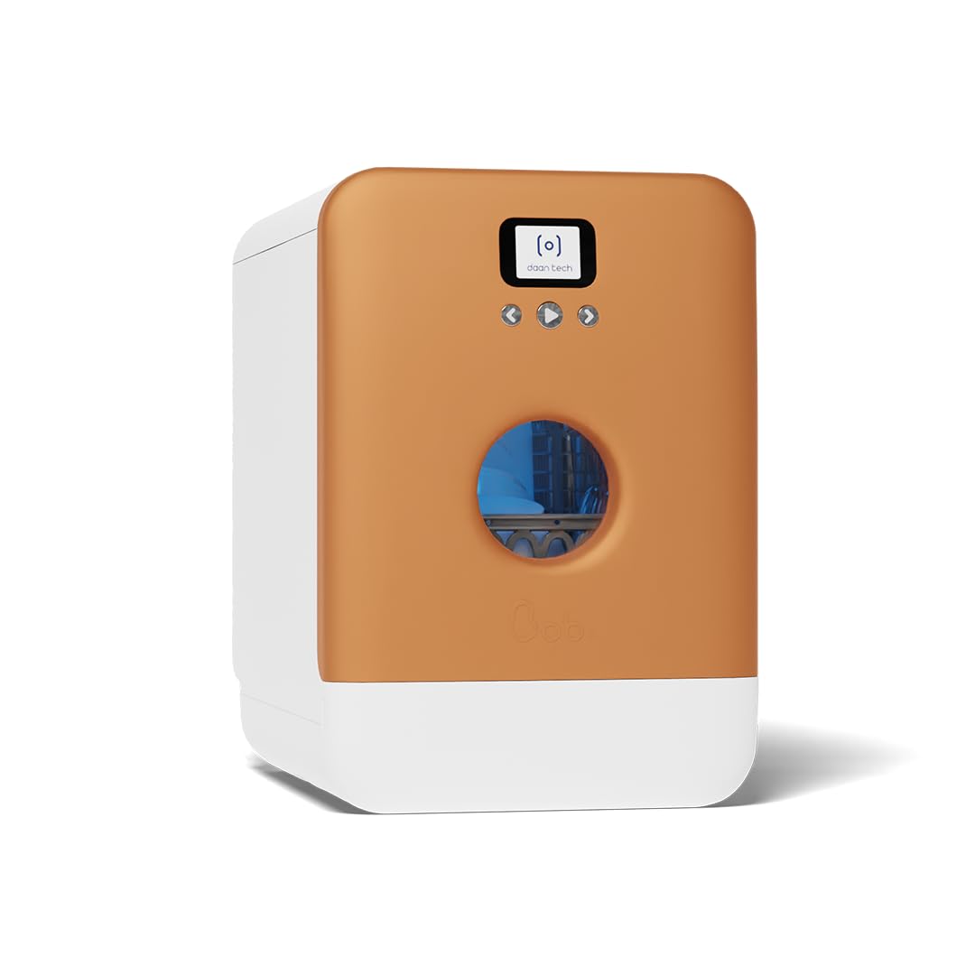 Bob - Compact Dishwasher -daily dishes of 3 people - Built-in Dishwasher - Free-standing, Integrated tank, Portable - White (Copper) [Energy Class F]