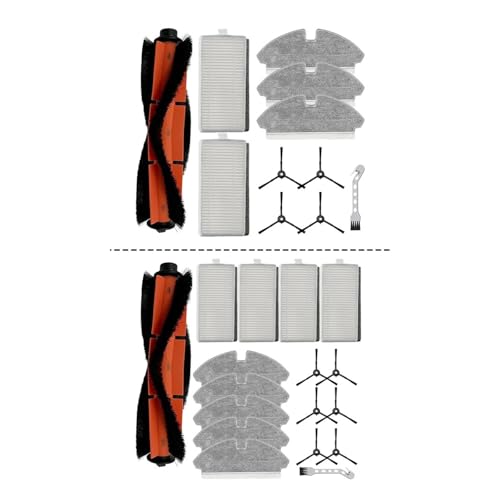 Main Side Brush Filter Mop Cloth Kit,Compatible For ROPO, /,Compatible For Kewbily, DL30 Pro Vacuum Home Appliance Parts Household Accessories(A)