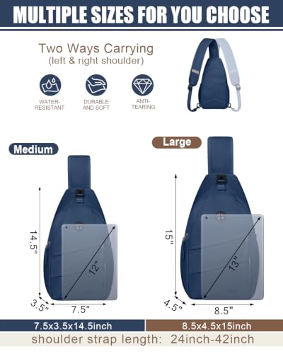 Image of Crossbody Bags for Women Men Trendy Sling Bag Bakpack Casual Chest Bag with Convertible Shoulder Strap steel Stainless Steel Paint