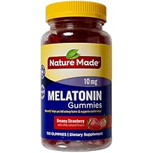 Nature Made Melatonin 10mg Dreamy Strawberry Natural Flavors, 150 Gummies
