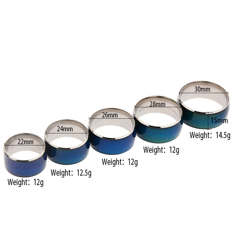 コックリング ペニス 金属 ステンレス 男性用 ペニスリング 陰茎リング [感温変色] おしゃれ 拘束具 アダルトグッズ 大人のおもちゃ (高さ:15mm/内径：24mm) - 画像4