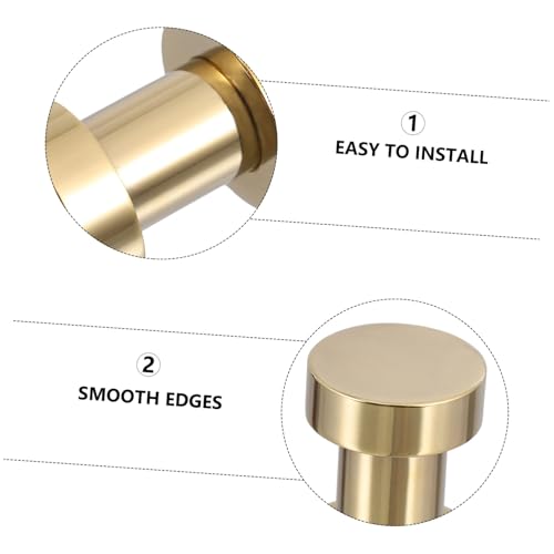Crochets muraux laiton massif accroche mural rangement dorés solides