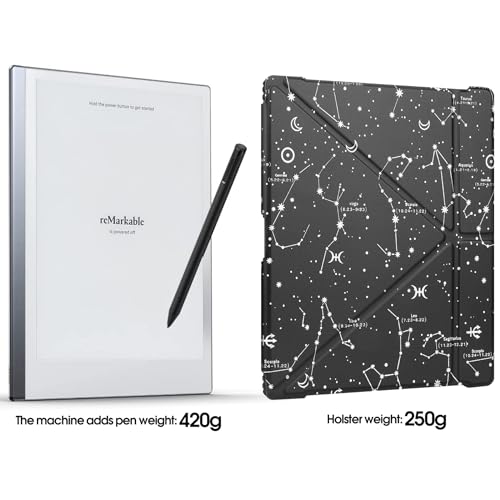 HGWALP Remarkable 2 Funda con Soporte para bolígrafo, Delgado y Ligero Libro Folios Funda y Transparente a Prueba de Golpes cáscara Trasera Compatible con Remarkable 2 Digital Paper-COS