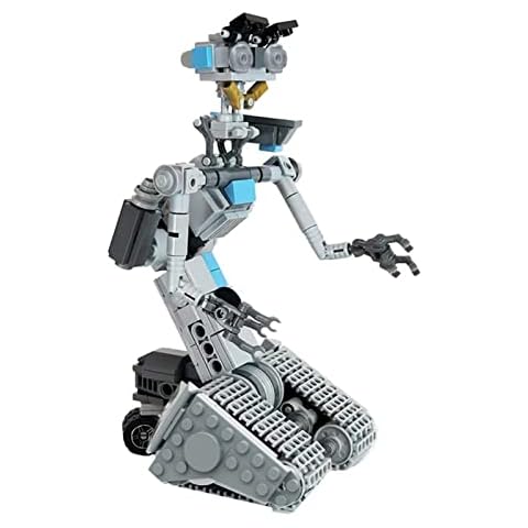 Minifigures Building Blocks Set 369Pcs MOC Johnny 5 Robot Nano Micro Building Blocks Minifigures Toy Set Educational Toy Gift for Adults and Children Compatible with Lego 8 * 8 * 16cm Cover