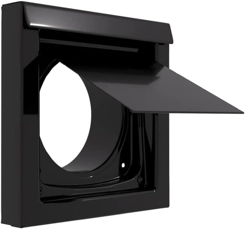 4 Inch Dryer Vent Guard | Dryer Vent Cover Outside | Exhaust Exterior Vent Cover | Bathroom and Dryer Vent Cover | Dryer Vent Cover for Dryer Vent Pipe - (4" - Black)