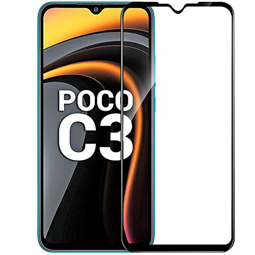Image of DD SON edge to edge full screen coverage 11D tempered glass for Poco C3 (2020) (Pack of 1)