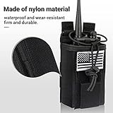 Tactical Radio Holster Case Molle Radio Pouch Military Heavy Case Accessories Radio Holder Duty Belt Holster Bag for Baofeng UV-5R BF-F8HP PRO UV-32 Two Way Radio Walkie Talkies Adjustable Storage - Image 3