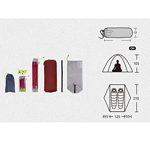 Tente en nylon imperméable de qualité supérieure avec structure double pôle - 2