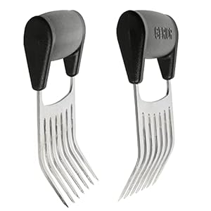 Meat Shredder Claws for Shredding Pulled Pork, Chicken – Stainless Steel BBQ Tool – Large Size
