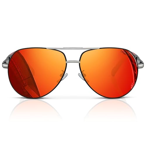 Image of Olwen XXL Aviator Sunglasses For Large Heads, Extra Large, Big and Tall + Free Hard Case