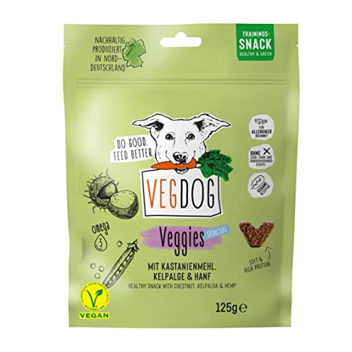 Hundekeks Vegdog Veggies Skincare hypoallergener Hundesnack 10 x 125 g