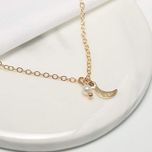 Yienate - Collana con ciondolo a forma di luna