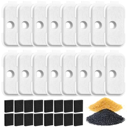 16 Packs Cat Water Fountain Filter for PETLIBRO Dockstream Tomxcute