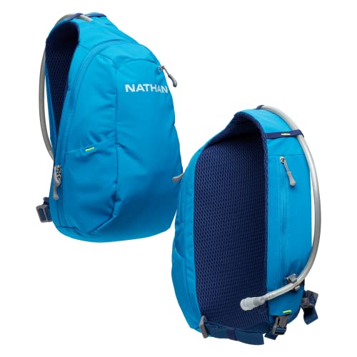 Nathan Limitless 8L Hydration Sling, Two Side Pockets & Small Zipper Stash Pocket for Essential Storage, Breathable & Moisture Wicking