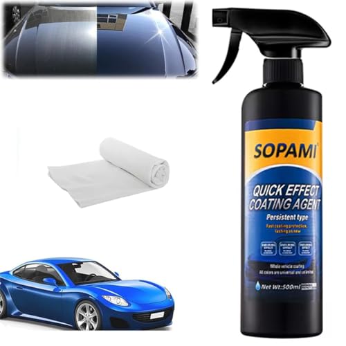 Sopami Car Coating Spray,Quick Effect Coating Agent,Quickly Coat Car Wax,Car Scratch Wax Polish...