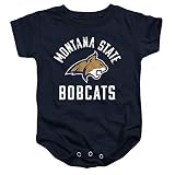 Montana State University Official MSU Bobcats Logo Unisex Infant Snap Suit for Baby,Navy, 6 Months