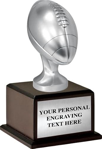 Crown Awards Fantasy Football Trophy, Silver Jumbo Championship Fantasy Football Trophy