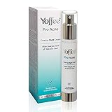 Yoffee - Pro Acne - Tratamiento Nocturno para el Acné con Ácido Salicílico y Carbón Volcánico, Previene y Elimina las Imperfecciones causadas por el AcnéLibre de Parabenos y SulfatosVegano30ml