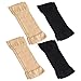 Peosaard Arm Sleeves, Arm Sleeves for Women 4 Pair 8.7x2.4in Elastic Compression Sleeve Women Black & Skin Color Slimmer for Sports, Yoga, Elbow Sleeve