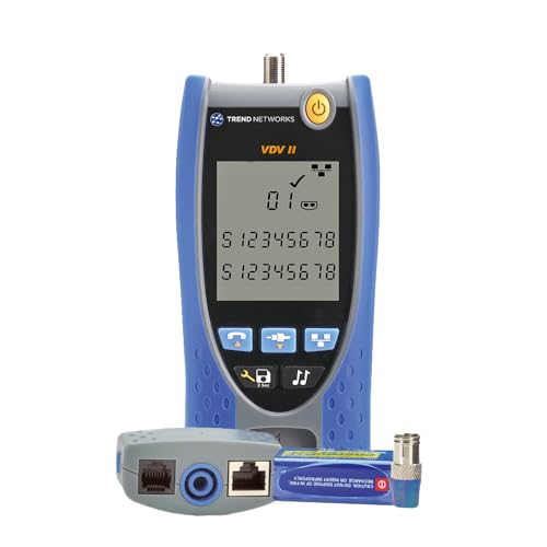 Include: il pacchetto include 1 VDV II Voice, Data e Video Cable Verifier, unità remota a doppia porta (1), unità remota coassiale (1), batteria alcalina (1) e manuale utente multilingue