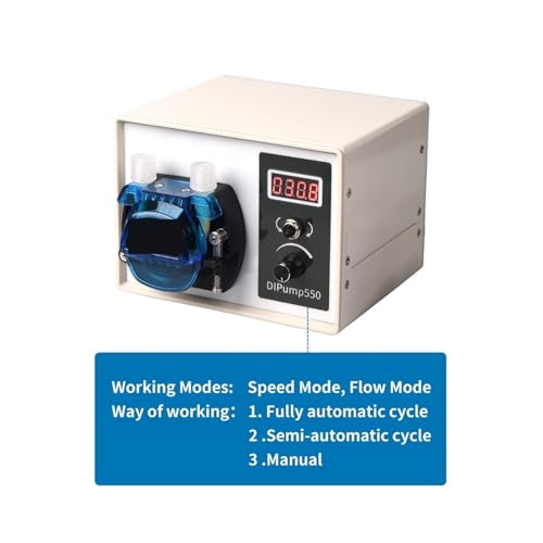 KXJQBM Flüssigkeitsfüllmaschine, DIP Intelligent High Flow ST 24V Power Off Memory Schlauchpumpe mit Silikonschlauch for Flüssigkeitsspender in der Lebensmittelindustrie(DIP-B403)