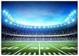 DHXXSC 7X5FT Football Field Backdrop Super Bowl Backdrops Newborn Children Photography Props Auditorium Light Themed Bowl Night Spotlight Photography Background DH-1000