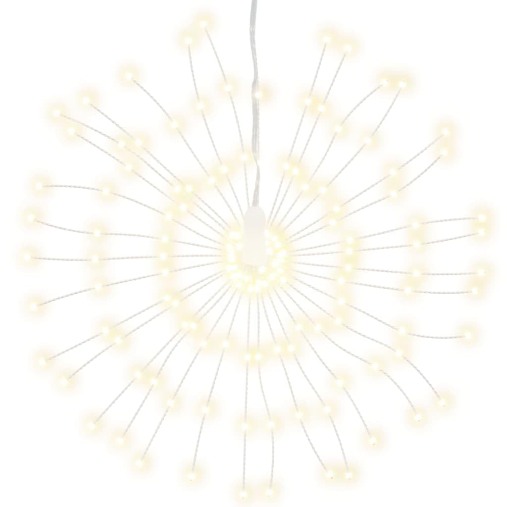 Luces de Navidad con forma de estrella (140 ledes, 4 unidades, luz blanca cálida, 17 cm)
