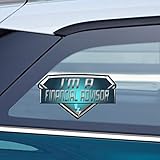 Makoroni - I'm A Financial Advisor Career Car Laptop Wall Sticker Decal - 7'x4', r63