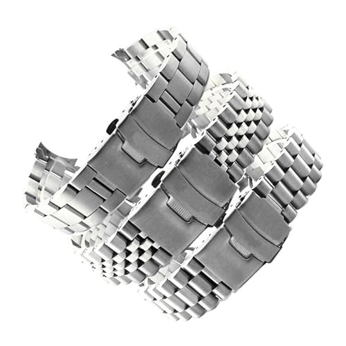 Bracelet de montre en acier 316L solide anti-corrosion taille 18 à 30 mm