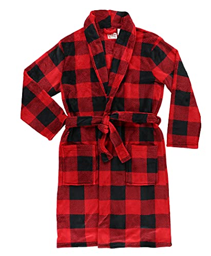 Lazy One Moose Plaid Ultra-Cozy Plaid Bathrobes For Men (S/M) #TOP2